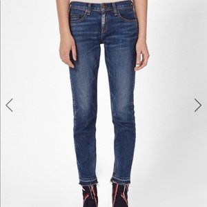 Rag & Bone Dre Capri’s Ragged Slim Boyfriend Jeans